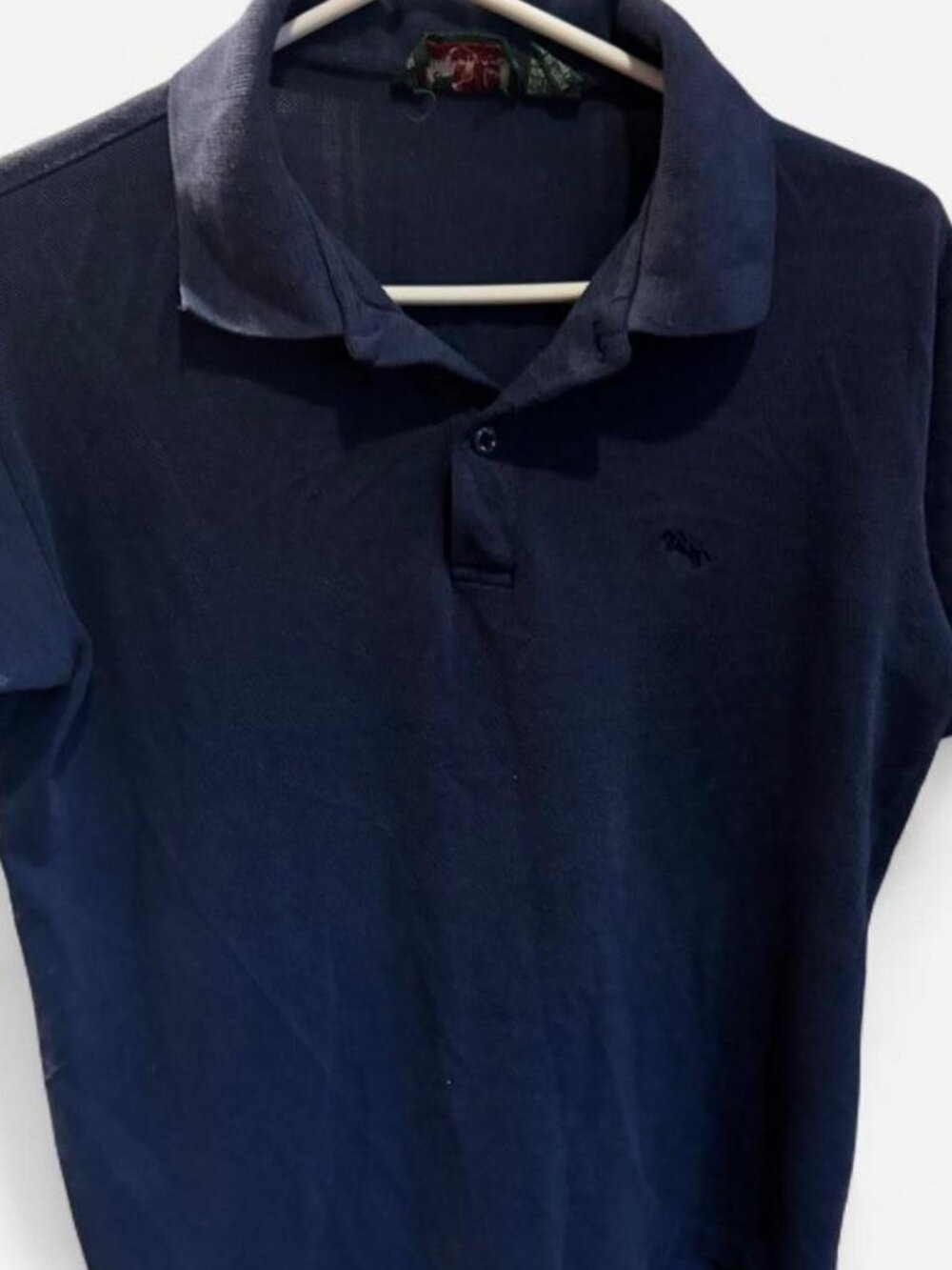 Blue Steeplechase 80s Vintage Polo